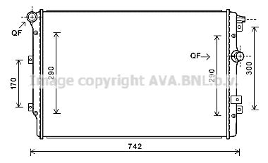 AVA QUALITY COOLING Radiators, Motora dzesēšanas sistēma VW2324